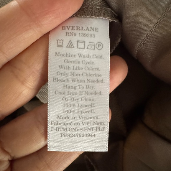 Everlane The Put Together Pleat Pant High Rise Cuffed Lyocell Clay - Picture 16 of 16